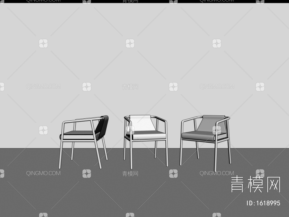 单椅3D模型下载【ID:1618995】