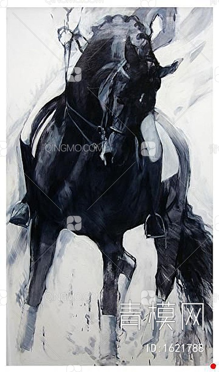 现代马装饰画贴图下载【ID:1621788】