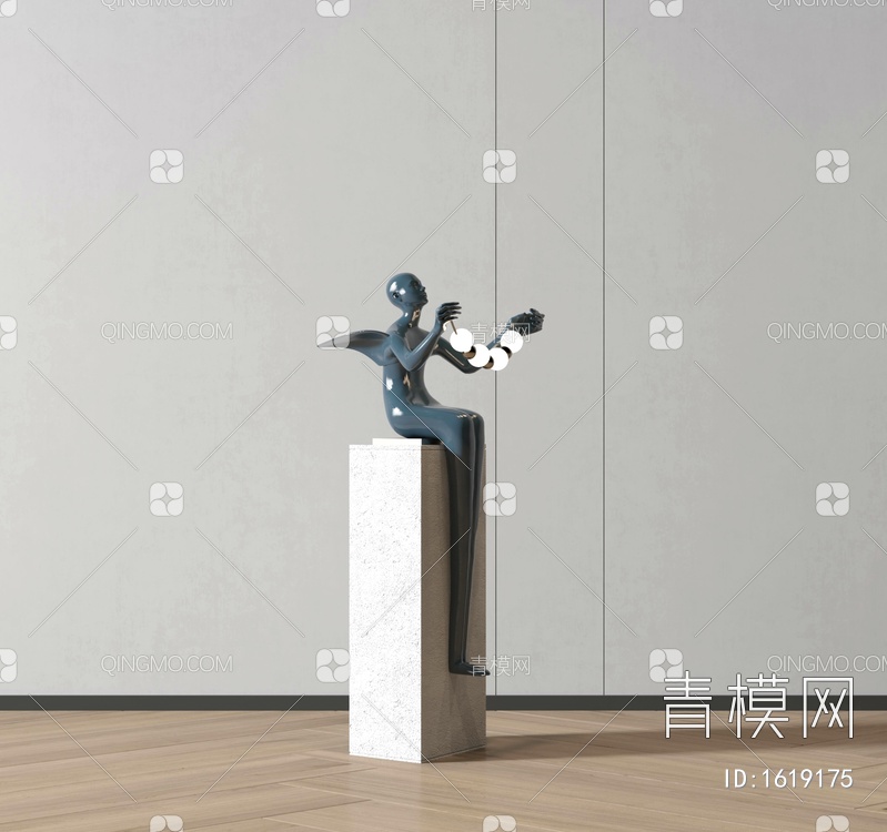 雕塑摆件3D模型下载【ID:1619175】
