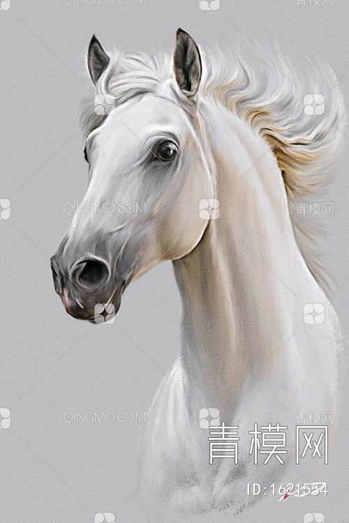 现代马装饰画贴图下载【ID:1621554】