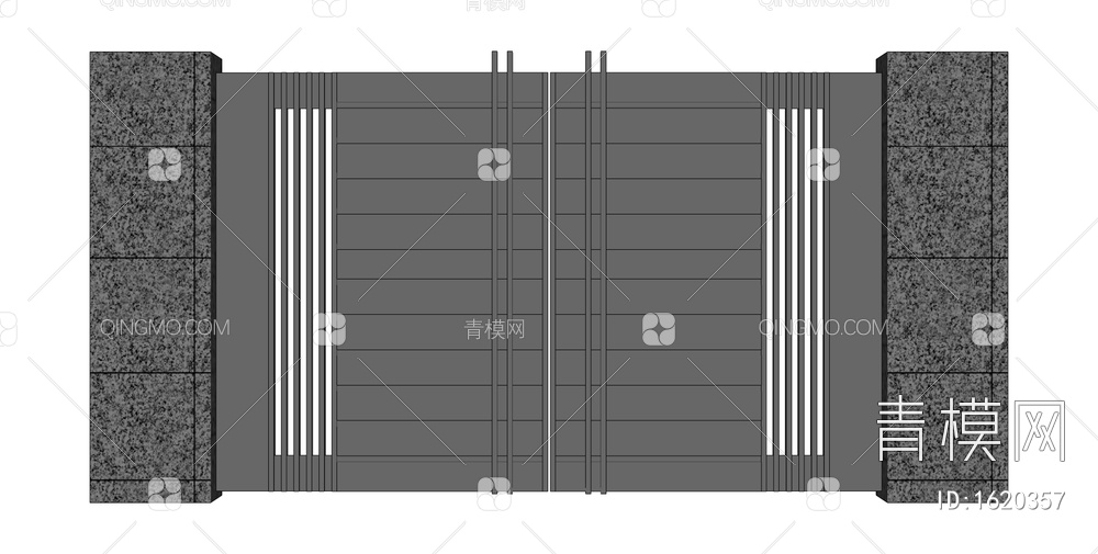 庭院门SU模型下载【ID:1620357】