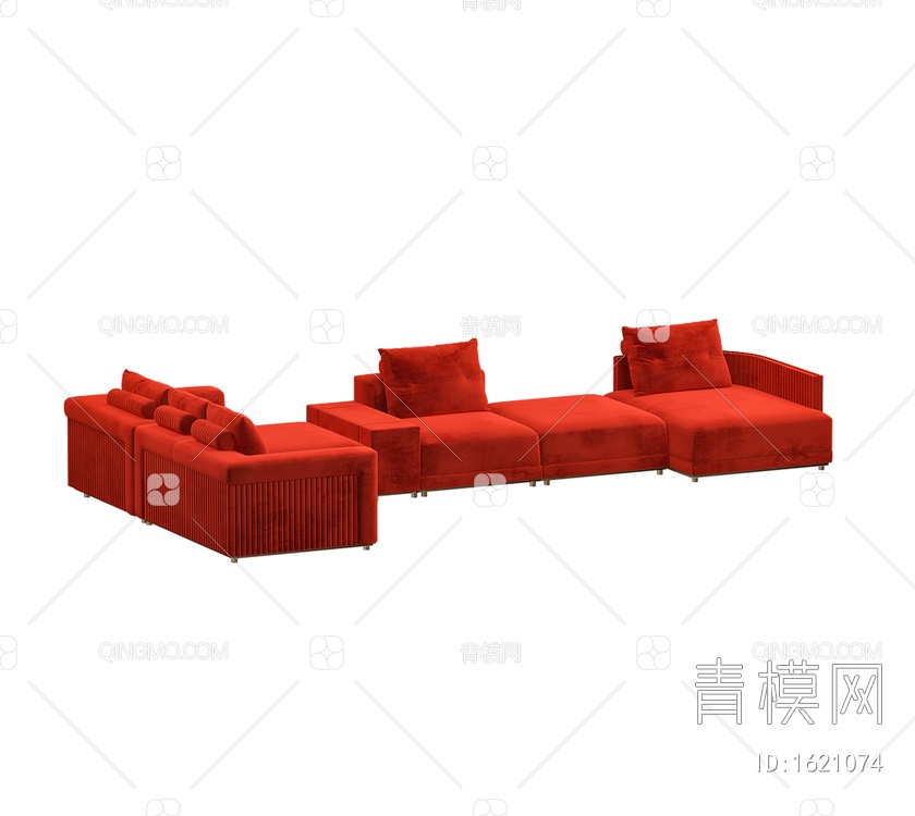 转角沙发3D模型下载【ID:1621074】
