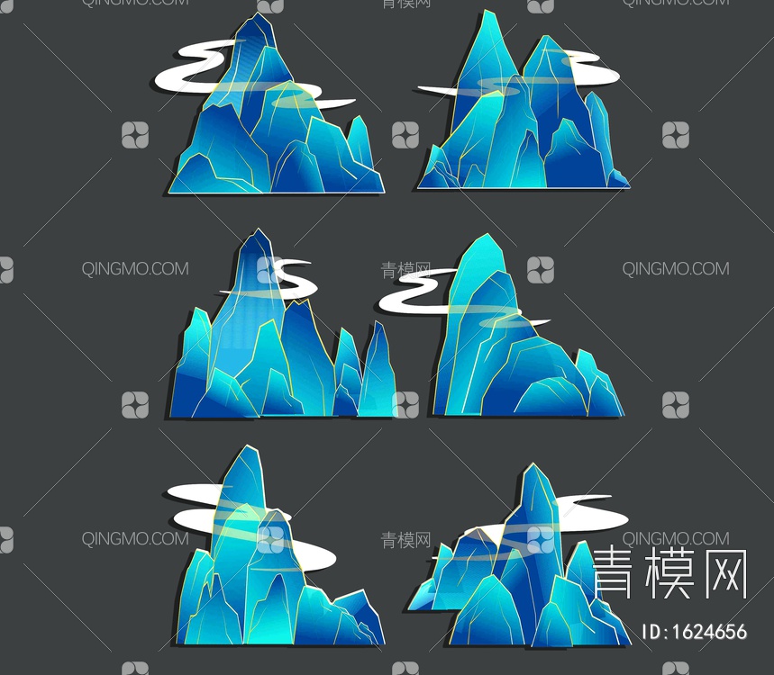 假山3D模型下载【ID:1624656】