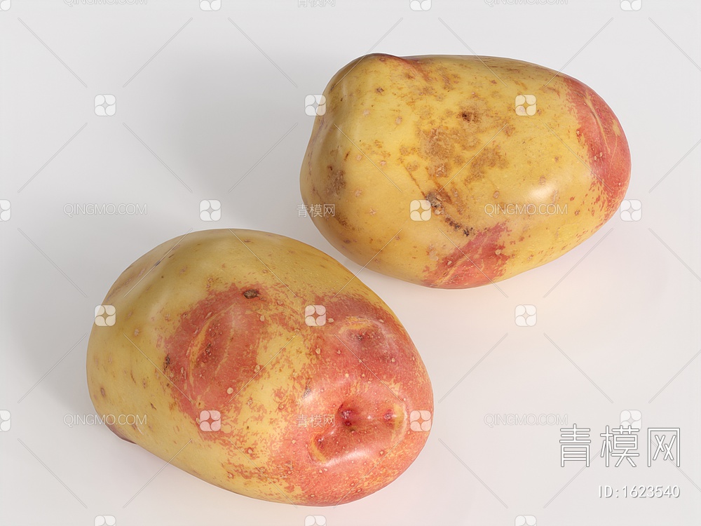 红薯 马铃薯 土豆3D模型下载【ID:1623540】