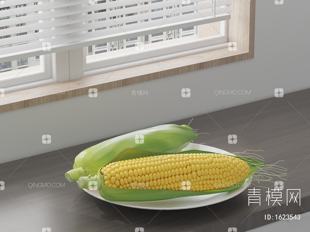 玉米3D模型下载【ID:1623543】