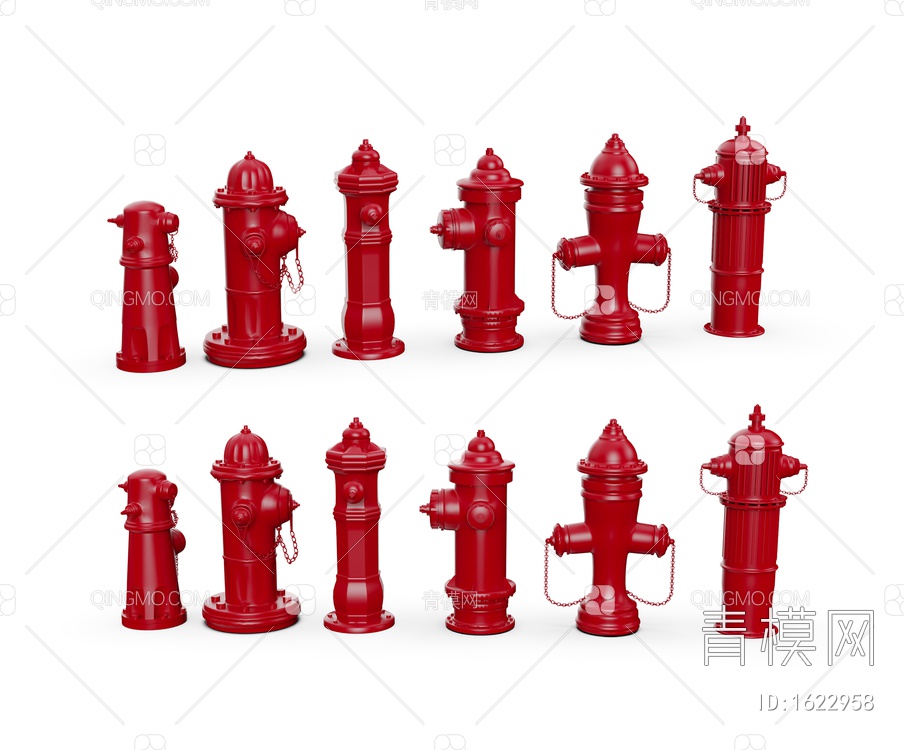 消防器材 消防栓3D模型下载【ID:1622958】