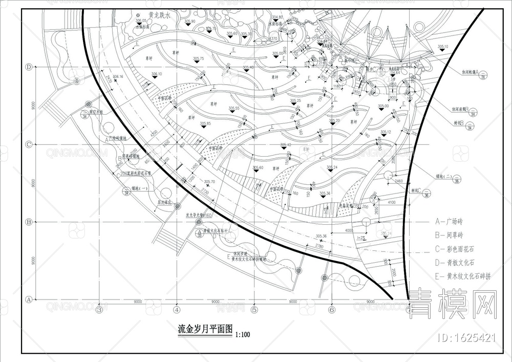 广场景观设计详图【ID:1625421】