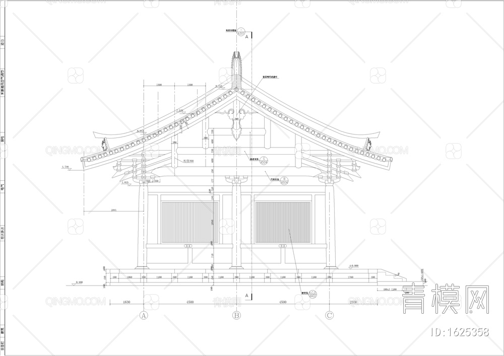 观音殿古建详图【ID:1625358】