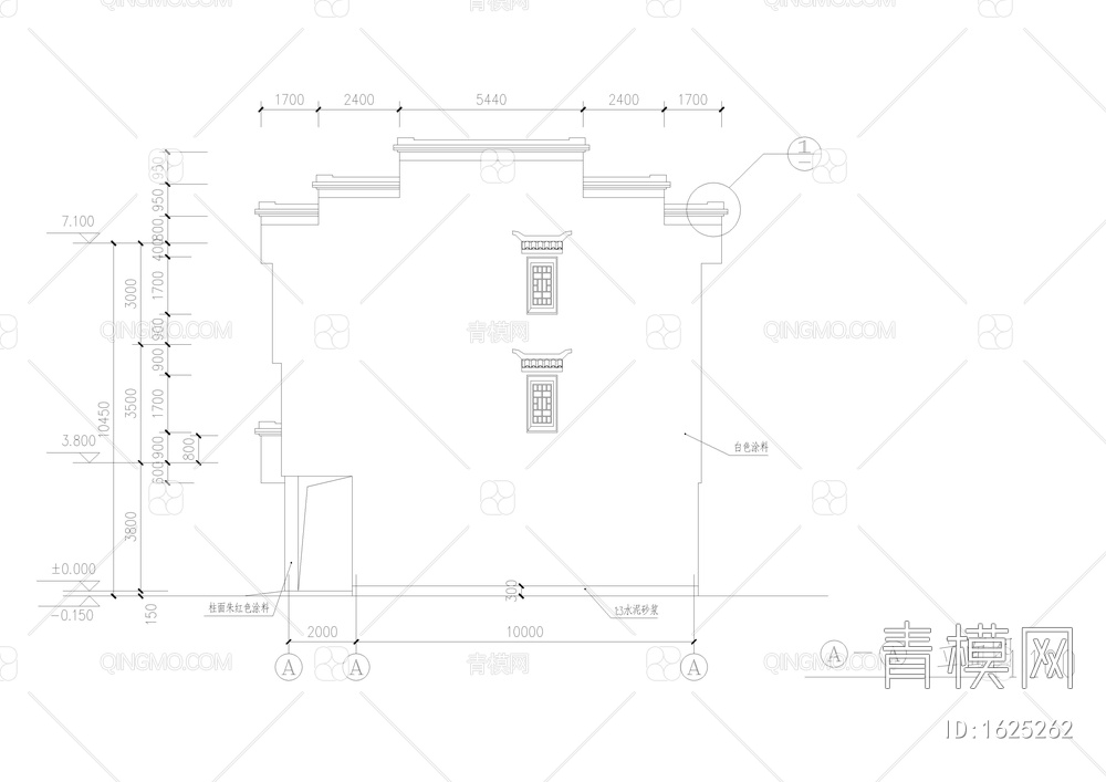 古建筑全套cad图【ID:1625262】