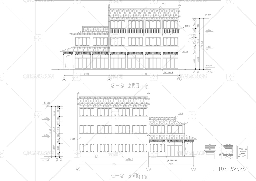 古建筑全套cad图【ID:1625262】