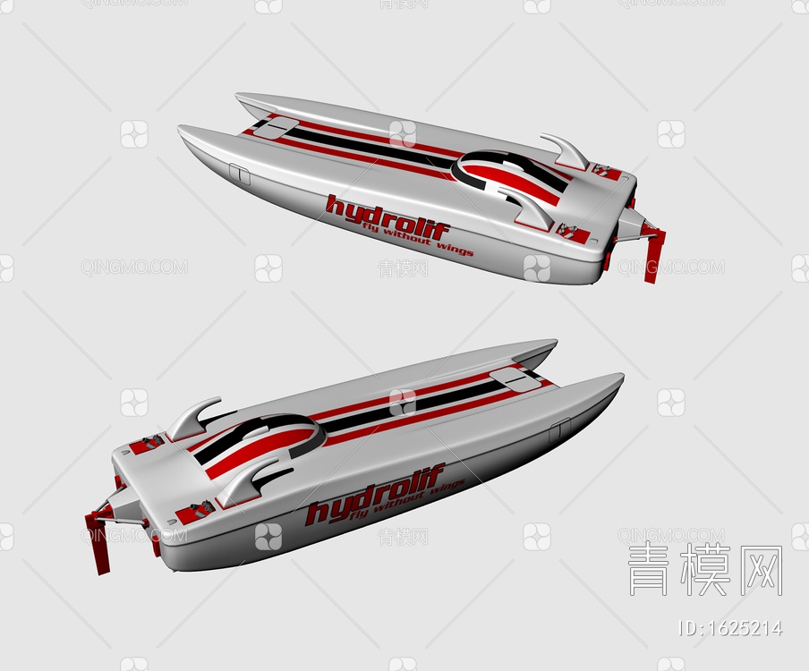 交通工具 汽艇船SU模型下载【ID:1625214】