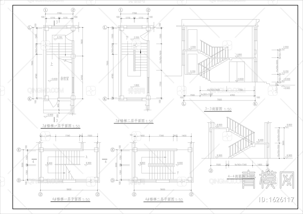 基督教会全套建筑cad图【ID:1626117】