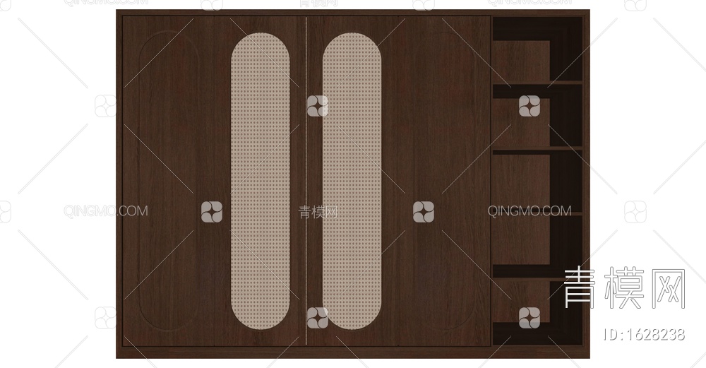 衣柜SU模型下载【ID:1628238】