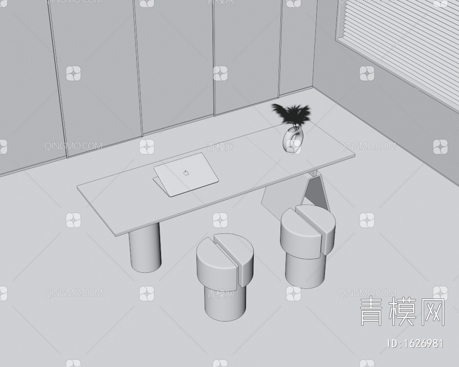 书桌椅3D模型下载【ID:1626981】
