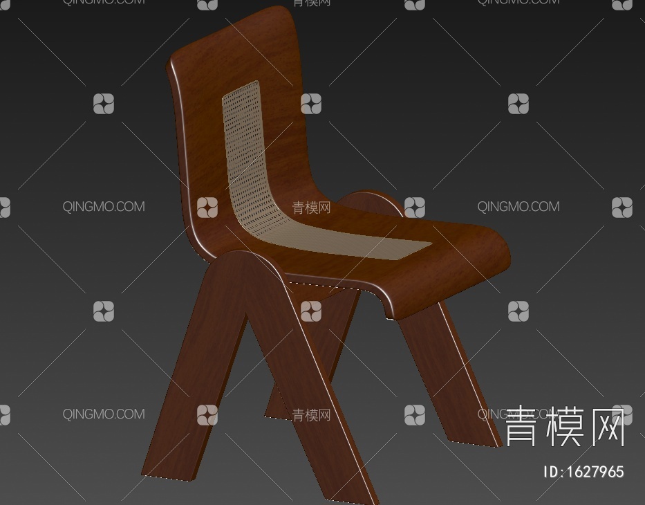 木质餐椅 单椅3D模型下载【ID:1627965】