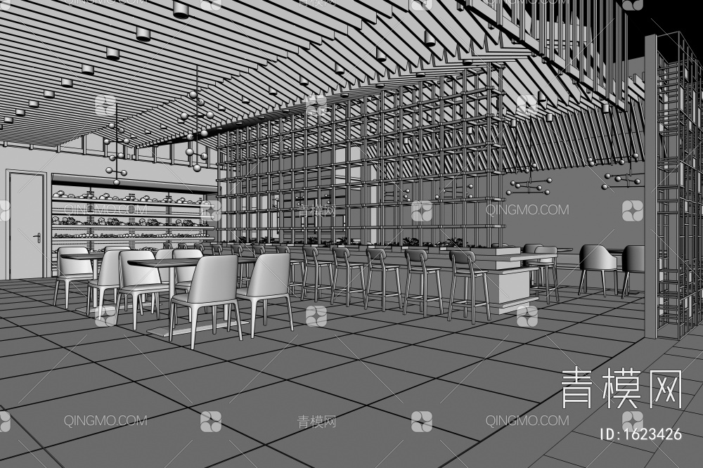 餐厅3D模型下载【ID:1623426】