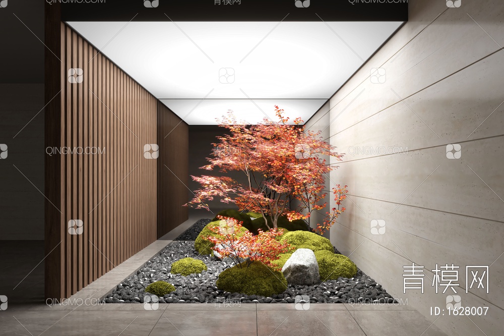 室内景观造景3D模型下载【ID:1628007】