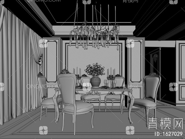 家居餐厅3D模型下载【ID:1627029】