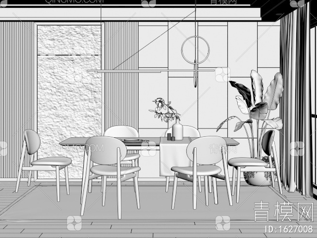 家居餐厅3D模型下载【ID:1627008】