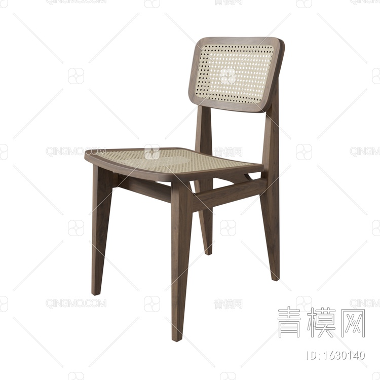木质单椅  椅子3D模型下载【ID:1630140】