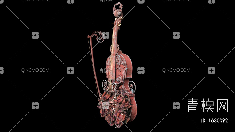 小提琴3D模型下载【ID:1630092】