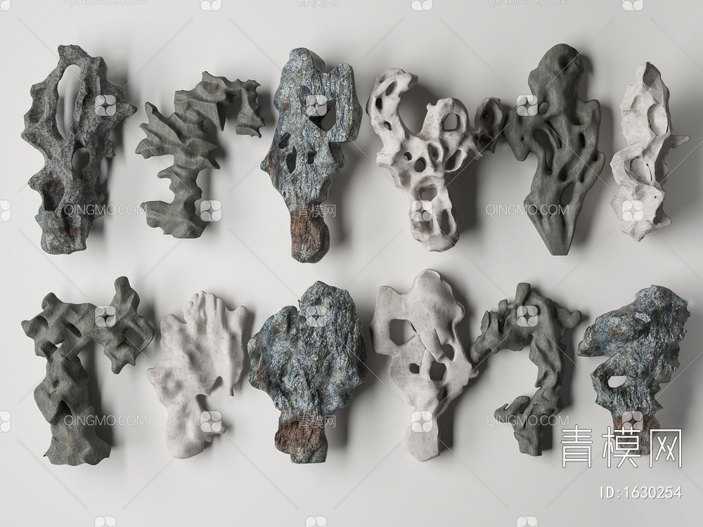 太湖石 石头3D模型下载【ID:1630254】