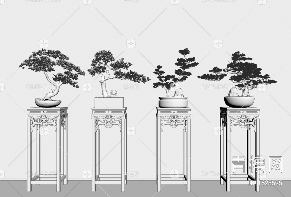 盆栽3D模型下载【ID:1628595】