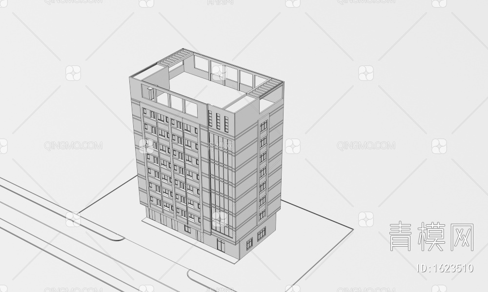 厂区宿舍3D模型下载【ID:1623510】