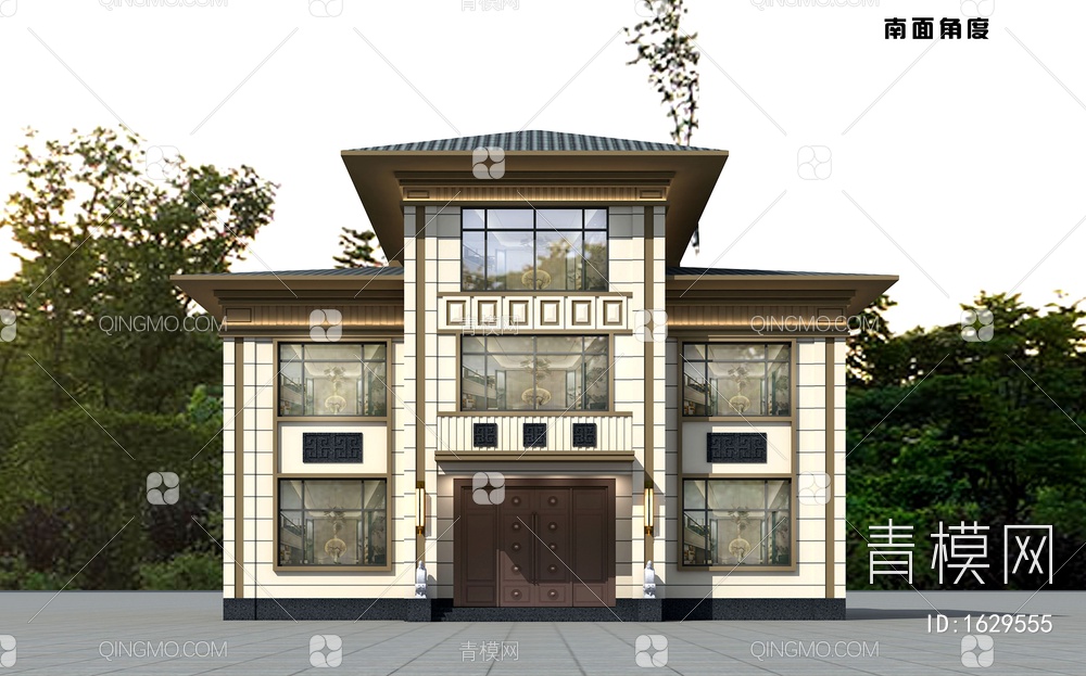 自建房 别墅3D模型下载【ID:1629555】