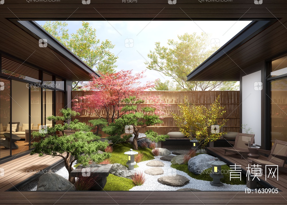 庭院景观3D模型下载【ID:1630905】