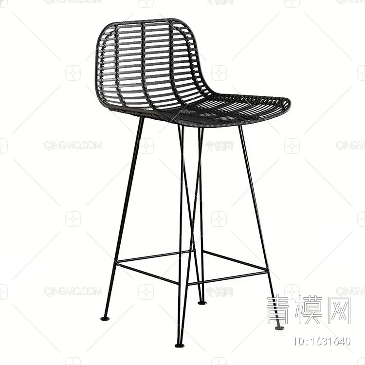 吧椅3D模型下载【ID:1631640】