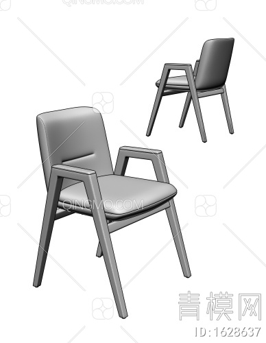 餐椅3D模型下载【ID:1628637】