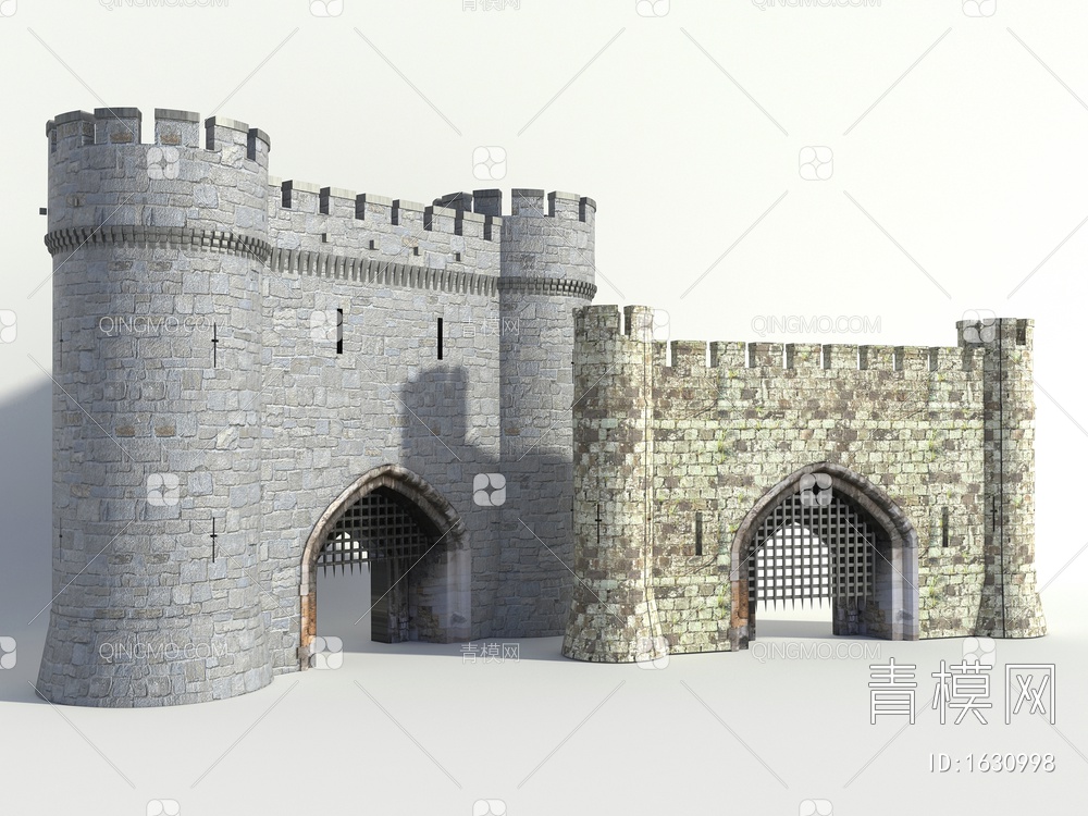 城门入口3D模型下载【ID:1630998】