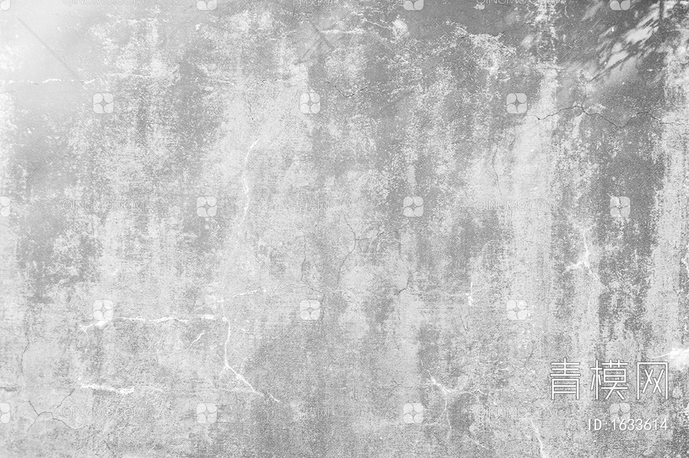 高清黑白凹凸高光遮罩划痕脏旧粗糙水泥贴图下载【ID:1633614】