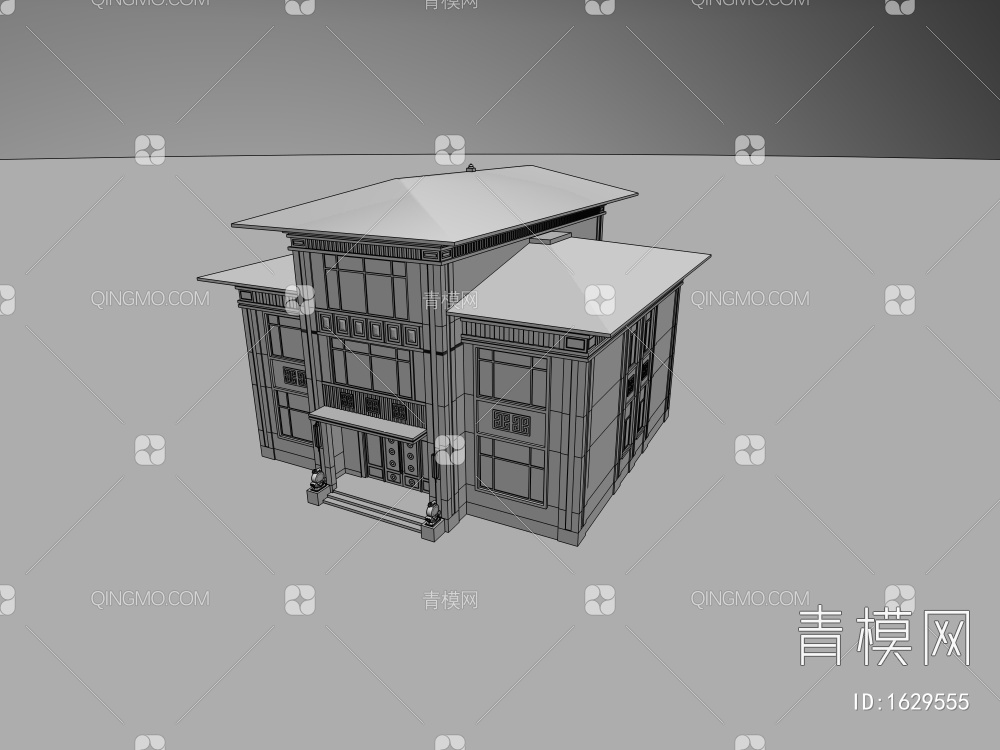 自建房 别墅3D模型下载【ID:1629555】