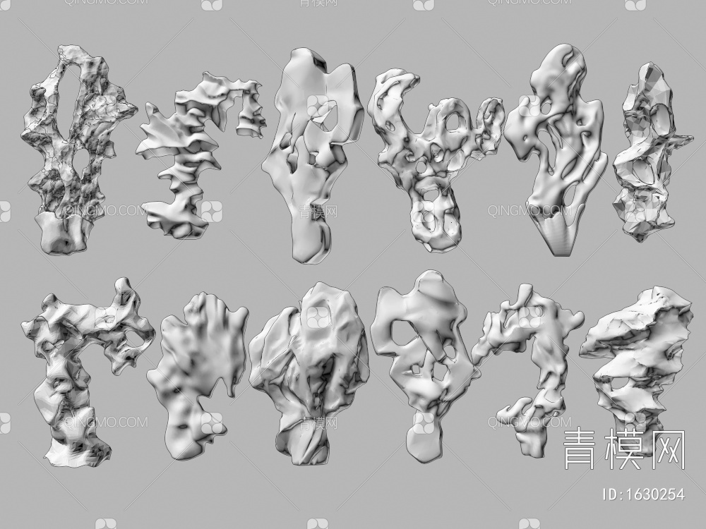 太湖石 石头3D模型下载【ID:1630254】