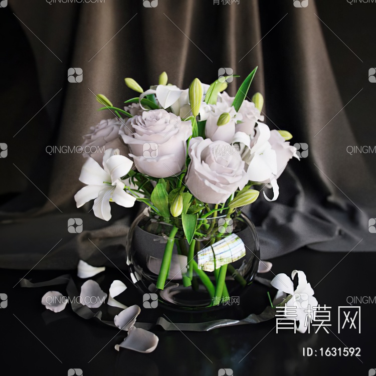 花卉3D模型下载【ID:1631592】