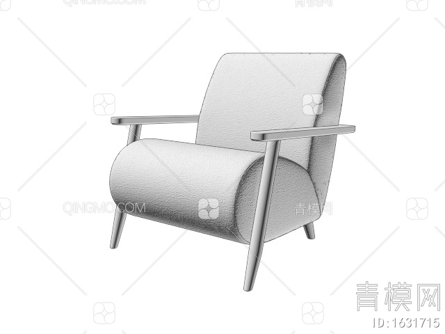 休闲椅 沙发椅3D模型下载【ID:1631715】