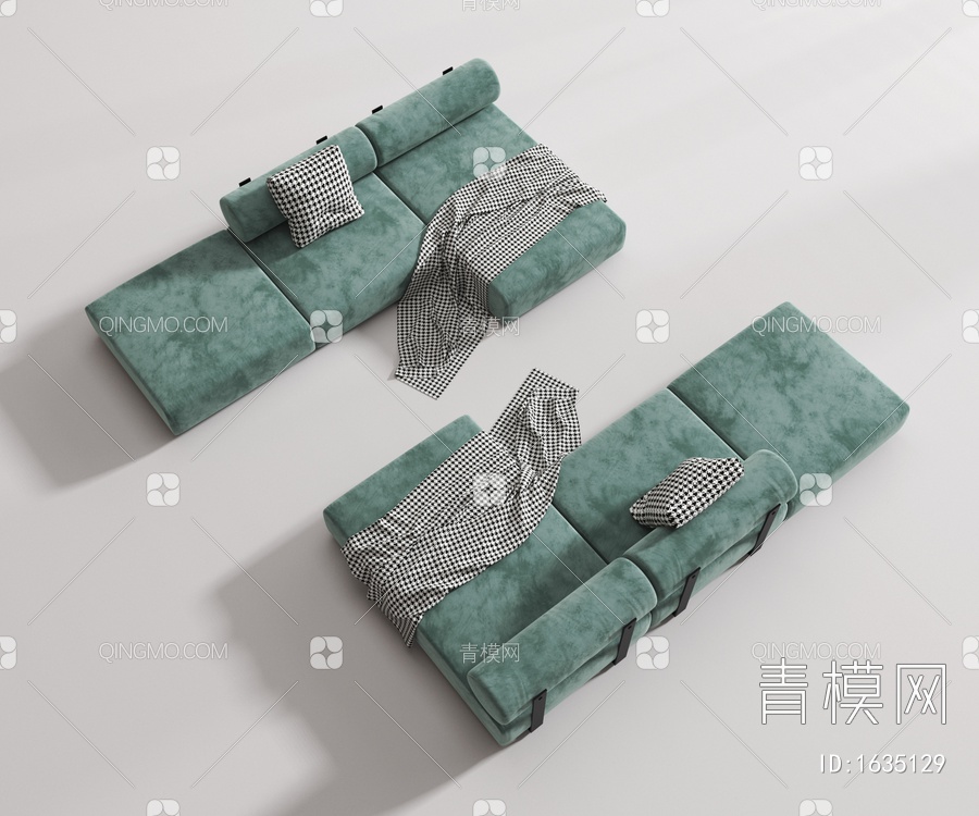 多人沙发3D模型下载【ID:1635129】