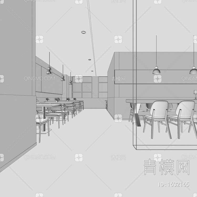 餐厅3D模型下载【ID:1632165】