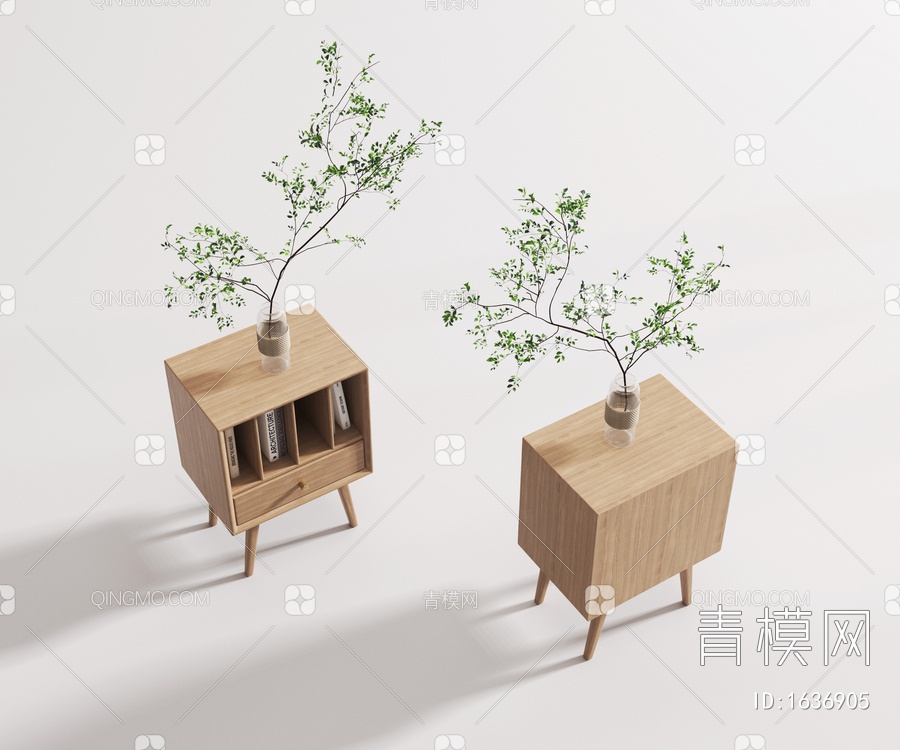 床头柜3D模型下载【ID:1636905】