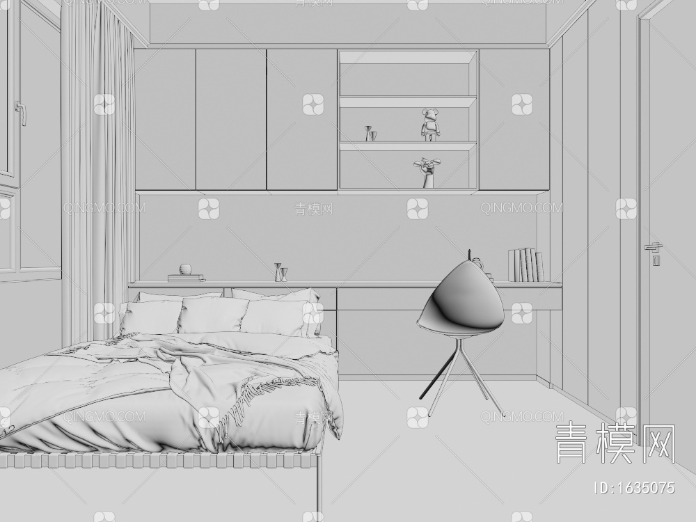 家居卧室3D模型下载【ID:1635075】
