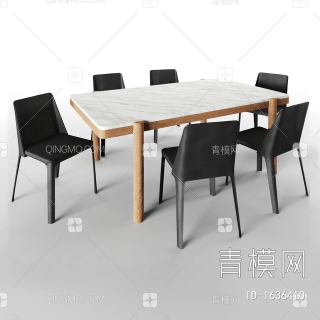 餐桌椅3D模型下载【ID:1636410】