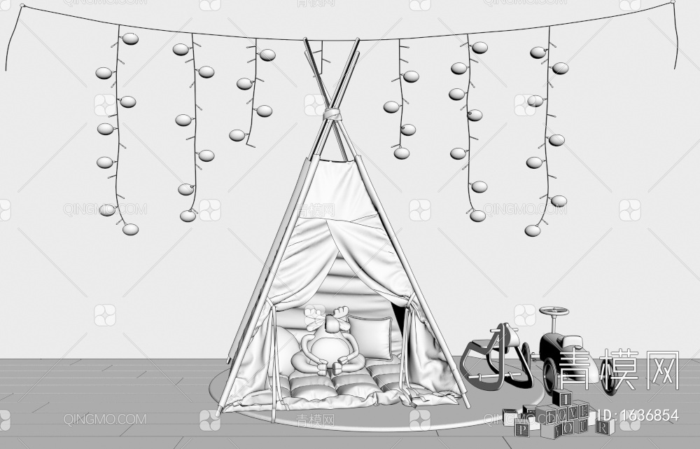 帐篷3D模型下载【ID:1636854】