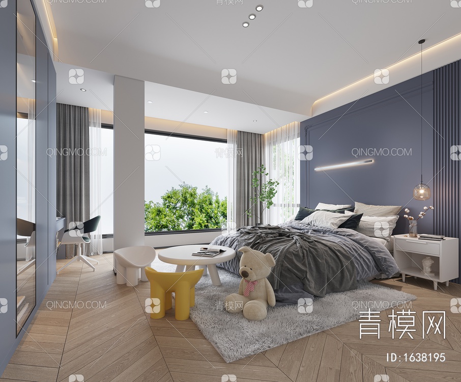 儿童房3D模型下载【ID:1638195】