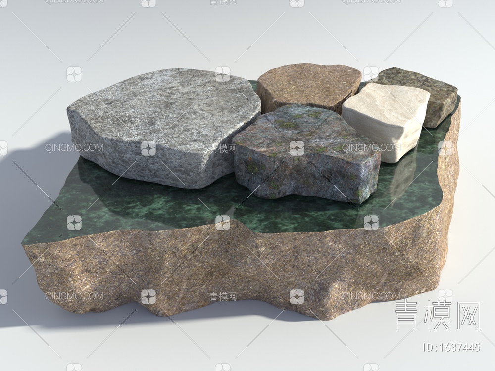 石材3D模型下载【ID:1637445】