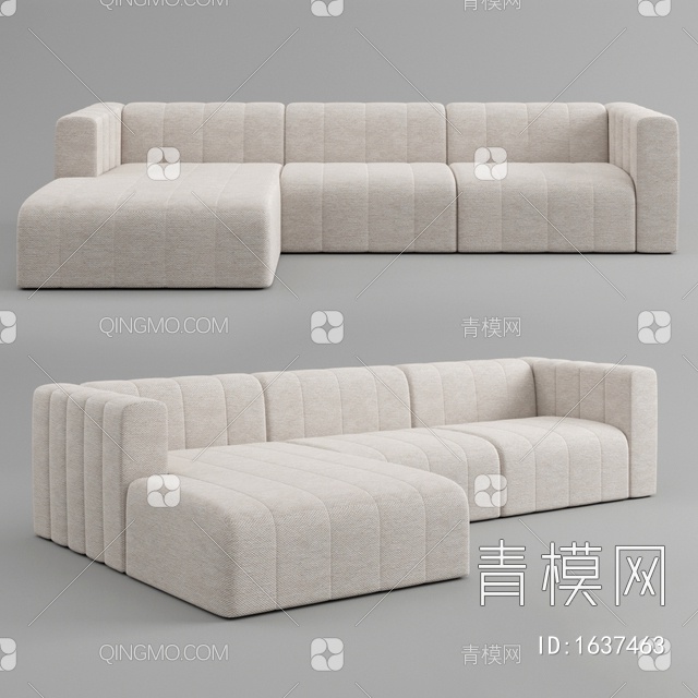 多人沙发3D模型下载【ID:1637463】