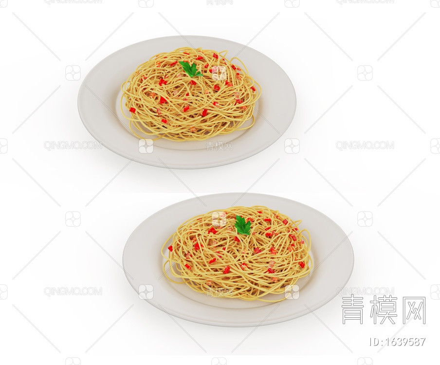 食品食物 炒面3D模型下载【ID:1639587】