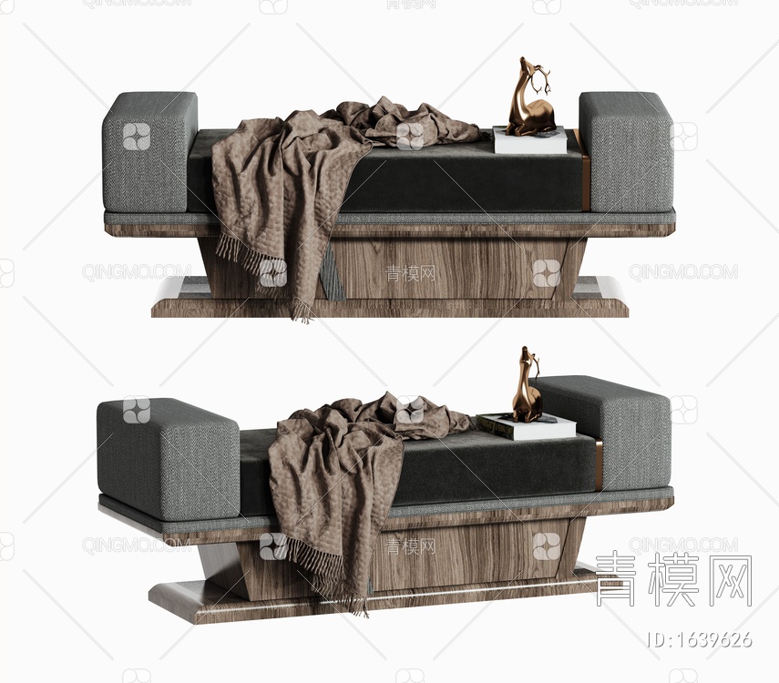 沙发凳3D模型下载【ID:1639626】