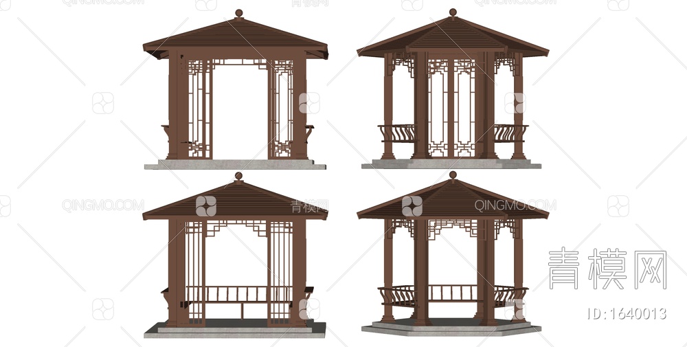 亭子SU模型下载【ID:1640013】